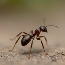 a nature photo. of a dancing ant, closeup, depth of field, 5 0 mm