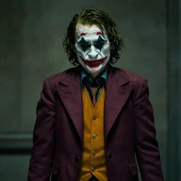 film still of Willem Dafoe as The Joker in The Dark Knight, 4k