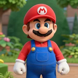 portrait painting of a lady mario, garden, photorealistic, extreme detail, sharp focus, 8 k, intricate, hyper detailed, realistic, cinematic lighting