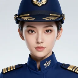 highly detailed portrait of a female starship captain wearing a fancy uniform, detailed eyes, art by wlop and artgerm, spaceship environment, trending on artstation, sharp focus, illustration, caustics, octane render, 4 k, radiant light