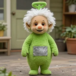 Albert Einstein as a Teletubbie