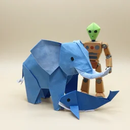 🐘 🤖👽🐋 origami