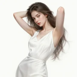 ultra realistic artistic pose illustration studio of a beautiful elegant girl in an artistic pose, intricate, elegant, highly detailed, digital painting, artstation, concept art, smooth, sharp focus, illustration, delicate features. bright white. ultra realistic. ultra clear detailed art by artgerm, atey ghailan, by craig mullins