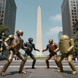 1 0 0 0 0 androids fighting in the city of washington dc, where is waldo, hr giger