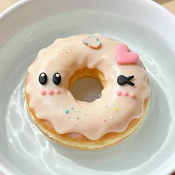 kawaii donuts made out of water