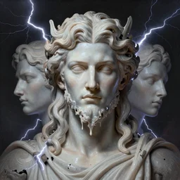 phantoms, zeus, olympus,, lightning environment, melted paint, melting, surreal, dramatic lighting, face, detailed, intricate, elegant, highly detailed, digital painting, artstation,, concept art, smooth, sharp focus, illustration, art by sam spratt, dan mumford, artem demura and alphonse mucha