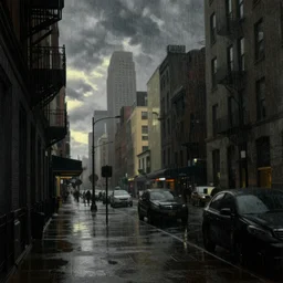 rainy new York daydream by  Tiepolo and Saul Leiter