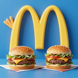 McDonalds but everything is blue