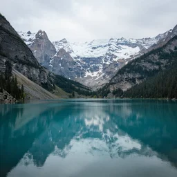 a mountain lake, serene, dreamlike, David Hamilton