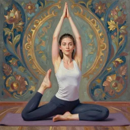 anime yoga rooney mara, intricate oil painting by greg rutkowski, trending on artstation