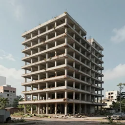a beautiful photorealistic rendering of nature architecture abandoned unfinished building urbex consulate industrial architecture by alvaro siza ( alvaro siza vieira ), elysian retrowave vice city, archdaily, wallpaper, highly detailed, trending on artstation.
