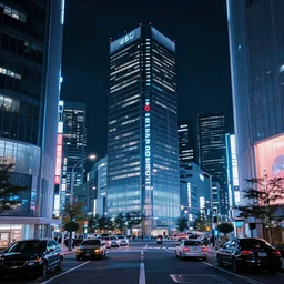 cyberpunk megacity Tokyo nights, neon