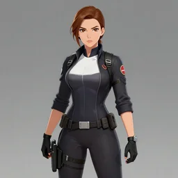 female spy, artwork by GENZOMAN
