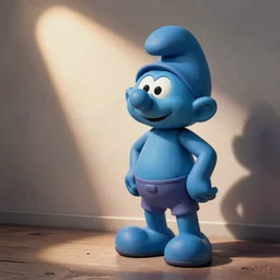 papa smurf as a blues brother