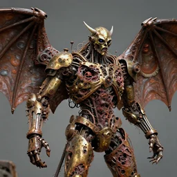 movie still of space bat wings, in a dreamed insanity, intricately macerated by age, sentient, dethroned goliath machine, blood turbines, hydrocracking, rusted, macerated, eviscerated by fimbria wires, bicornate fungal pit, brass sheen rotting, flailed corpse, gastric lining world, by alberto bontempi, shiger