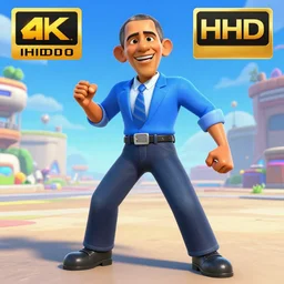 Obama in Super Smash Ultimate, 4k HDR