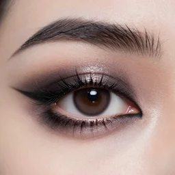 macro goth eye look