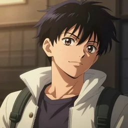 anime shonen hero with a lot of guts and moxy! he's got the stuff, he's the one and he's getting it done, portrait trending on pixiv