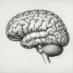 human brain, by leonardo, silverpoint,