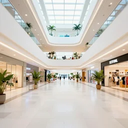 a beautiful, sharp focus, clean lines. the interior of a vast deserted and cluttered 1 9 8 0's tropical shopping mall. vaporwave ombre rendering. outrun style. trending on artstation. recommended for you behance. wes anderson colors. by chris moore. by edward hopper. ambient occlusion. digital matte painting. metropolis filmic. gotham city.