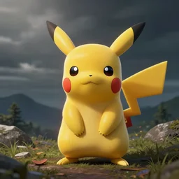 autostereogram of pikachu