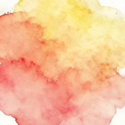 red yellow background watercolor trending on artstation