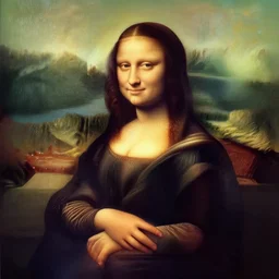 Mona Lisa as a monkey