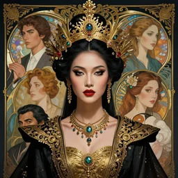 portrait of a beautiful cyberpunk balinese woman, beautiful symmetrical face, fantasy, regal, by stanley artgerm lau, greg rutkowski, thomas kindkade, alphonse mucha, loish, norman rockwell.