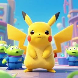 Alien vs Pikachu movie post