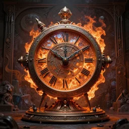 universal 🎡 fire crystal clock. occult. mystic. giger style. hyper realistic, high details, photorealistic, ultra realistic, 3 - dimensional, backlight, moody lighting, pastiche by beeple, pastiche by victor ngai, precise and intricate linework, art nouveau cosmic 4 k spray painted graffiti trending on cgsociety, cgsociety, burnt orange and charcoal