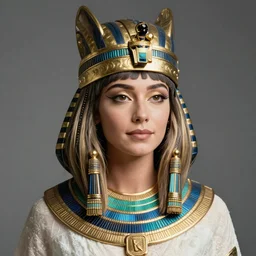 elizabeth olsen as an egyptian goddess by artgerm and natalie shau, beatiful, highly detailed, sharp focus, studio lighting, deviantart, artstation