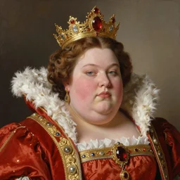 detailed portrait of a chubby queen | Steven Belledin