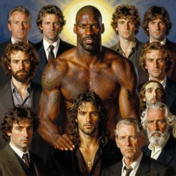 portrait of dennis rodman in the style of wayne barlowe, gustav moreau, goward, bussiere, roberto ferri, santiago caruso, luis ricardo falero, austin osman spare