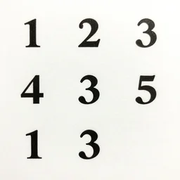 1 2 3 3 5 2 3 5 3 1 4 1