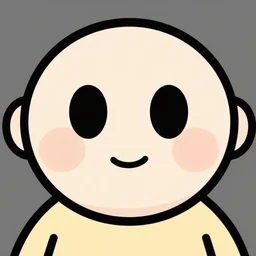 a random cartoon of a friendly face