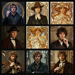 cinematic stills from the show sandman, artstation, hearthstone, by artgerm, by greg rutkowski, by alphonse mucha, by bouguereau, by ruan jia, by and conrad roset,
