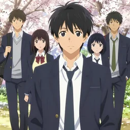 boy's love anime high school scene spring setting, high detail concept art, perfect proportions fine face, realistic shaded lighting poster ilya kuvshinov, katsuhiro, jeremy lipkin and michael germash, makoto shinkai, loish and clamp style, trending on art station, best selling artist