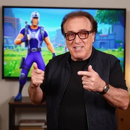 Danny DeVito doing 90s in Fortnite youtube tutorial