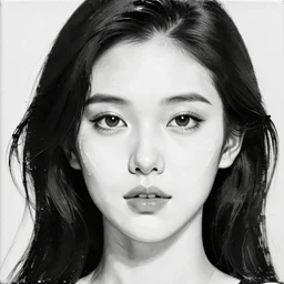 : a photo of white paint mixed with thick black paint on an artist's canvas in the shape of a beautiful woman's face, ultradetailed, photography, ultra hd 4 k, iso 2 0 0, insanely beautiful, realistic