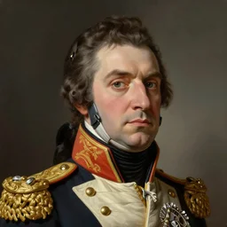 Portrait of a napoleonic admiral, male, detailed face, napoleonic, highly detailed, cinematic lighting, digital art painting by greg rutkowski