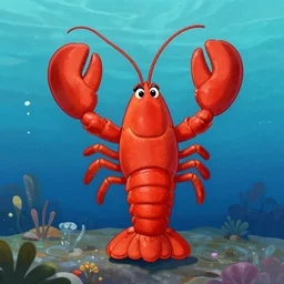 anthropomorphic lobster