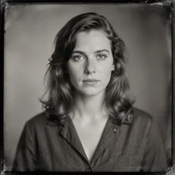 photography of joan holloway from mad men, tintype, deregoue
