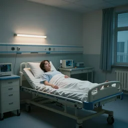 jen zee art of a hospital ward for the clinically insane