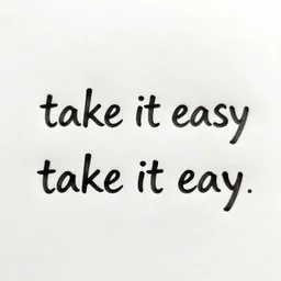 take it easy take it easy don't let the sound of your own wheels make you crazy