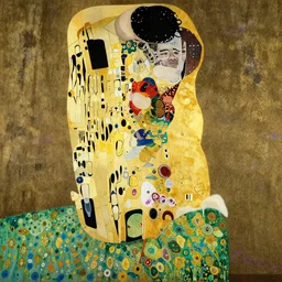 Bach in style of Klimt