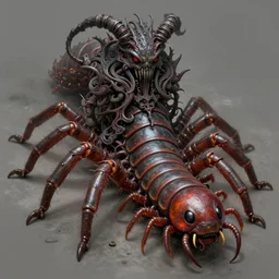 majestic god millipede hybrid portrait, doom, sf, intricate artwork masterpiece, ominous, matte painting, golden ratio, trending on cgsociety, epic, trending on artstation, by artgerm, daarken, zdzisław beksinski, dariusz zawadzki highly detailed, vibrant, production cinematic character render, ultra high quality model