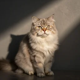 fluffy cat