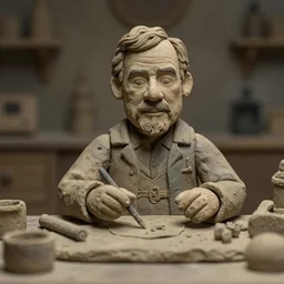 Walter White made of clay