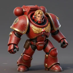 sebastian linus wearing warhammer space marine armor clumsy pose 4 k 8 k deviantart artstation 3 d painting with sebastian linus's face no helmet