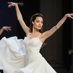 realistic detailed dramatic portrait of Anglina Jolie as Salome dancing, wearing an elaborate jeweled gown, by Alphonse Mucha and Gustav Klimt, gilded details, intricate spirals, coiled realistic serpents, Neo-Gothic, gothic, Art Nouveau, ornate medieval religious icon, long dark flowing hair spreading around her